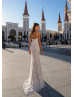 Beaded Ivory Lace Tulle Wedding Dress With Cape Beaded Ivory Lace Tulle Wedding Dress With Cape